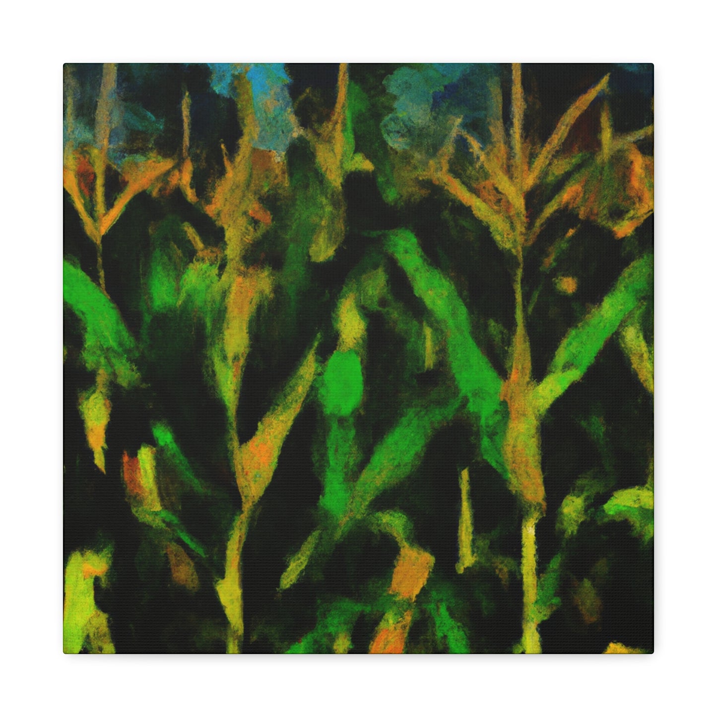 Cornfield Under Moonlight - Canvas