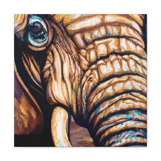 "Elephant in Hyperrealism" - Canvas