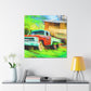 Vintage Pickup Truck Art - Canvas