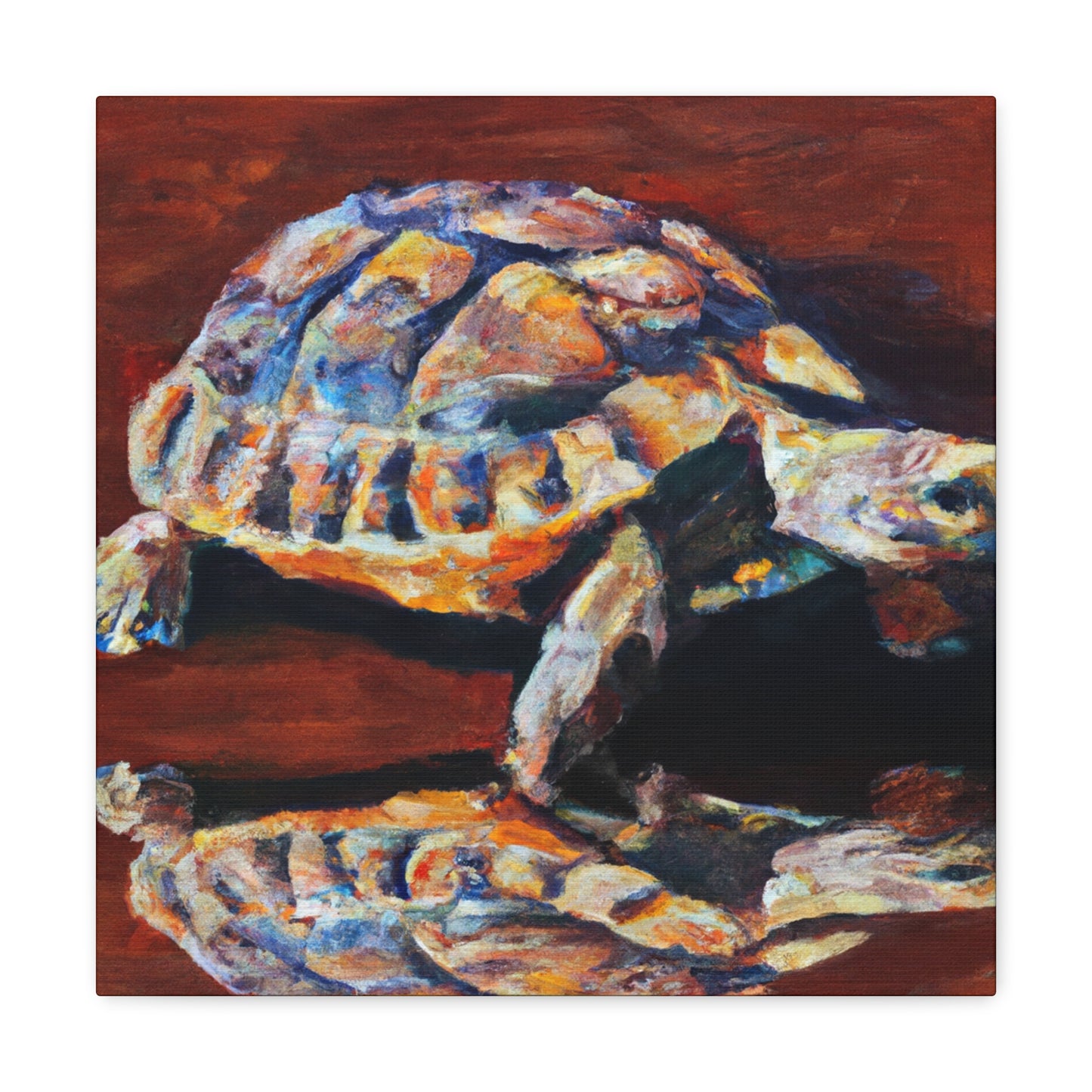 Tortoise in Hyperrealism - Canvas