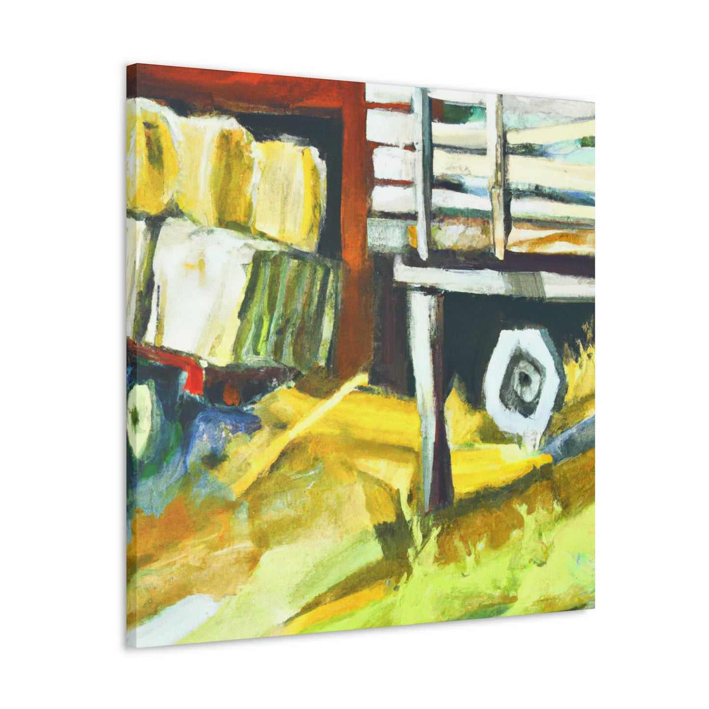 "Hay Wagon Staccato" - Canvas