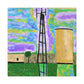 "Water Tower Miracle Abstraction" - Canvas