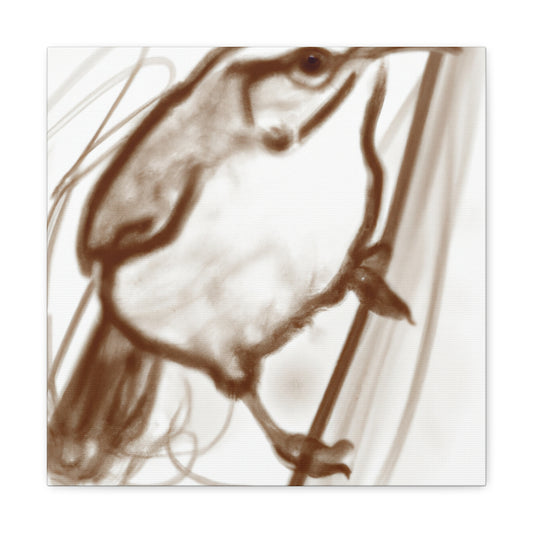 "Carolina Wren Reflection" - Canvas