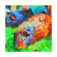 "Guinea Pig Impressionism" - Canvas