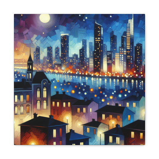 Midnight Symphony of Lights - Canvas