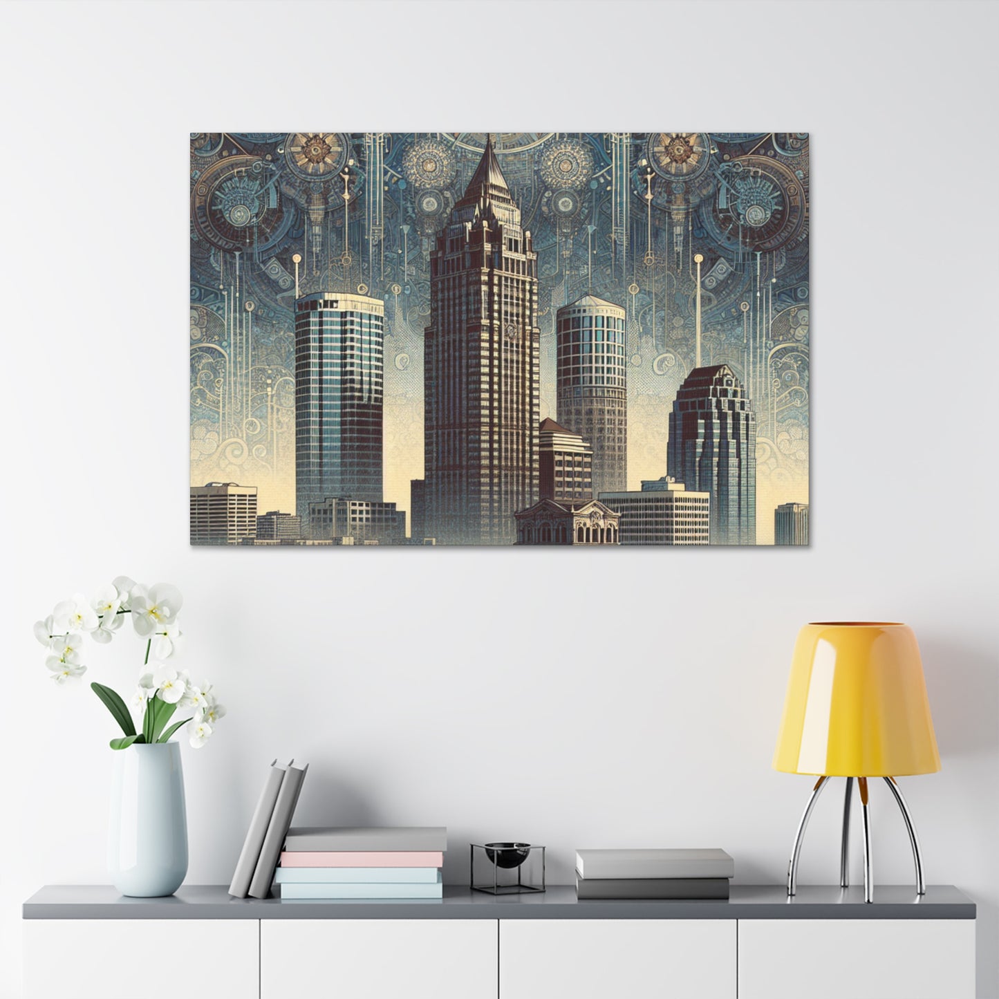 "Industrial Sunrise, Tampa Horizons" - Canvas