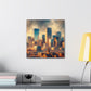 "Metropolis Unveiling Serenity" - Canvas