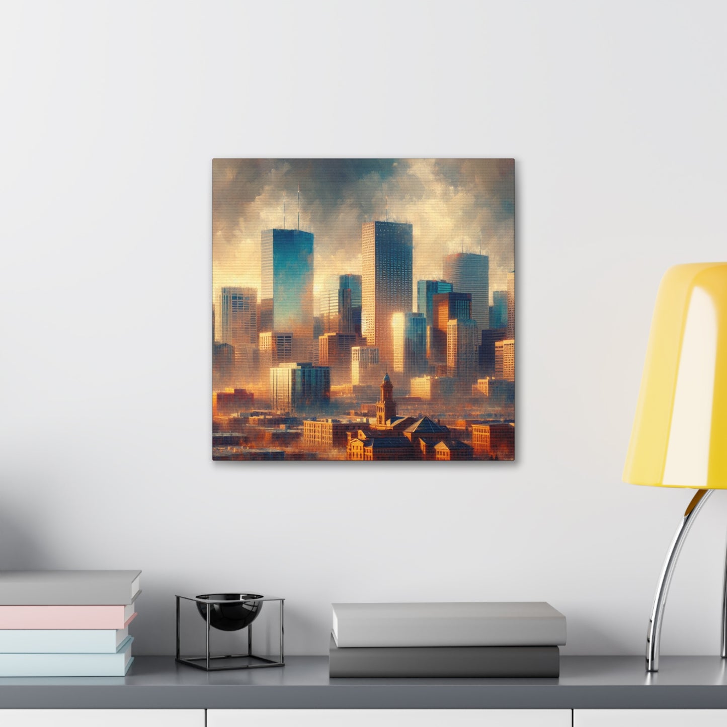 "Metropolis Unveiling Serenity" - Canvas