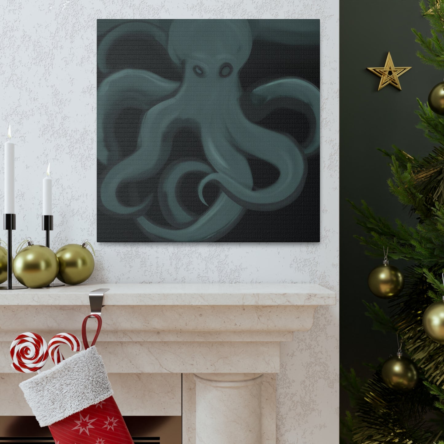 Octopus in Expressionism - Canvas