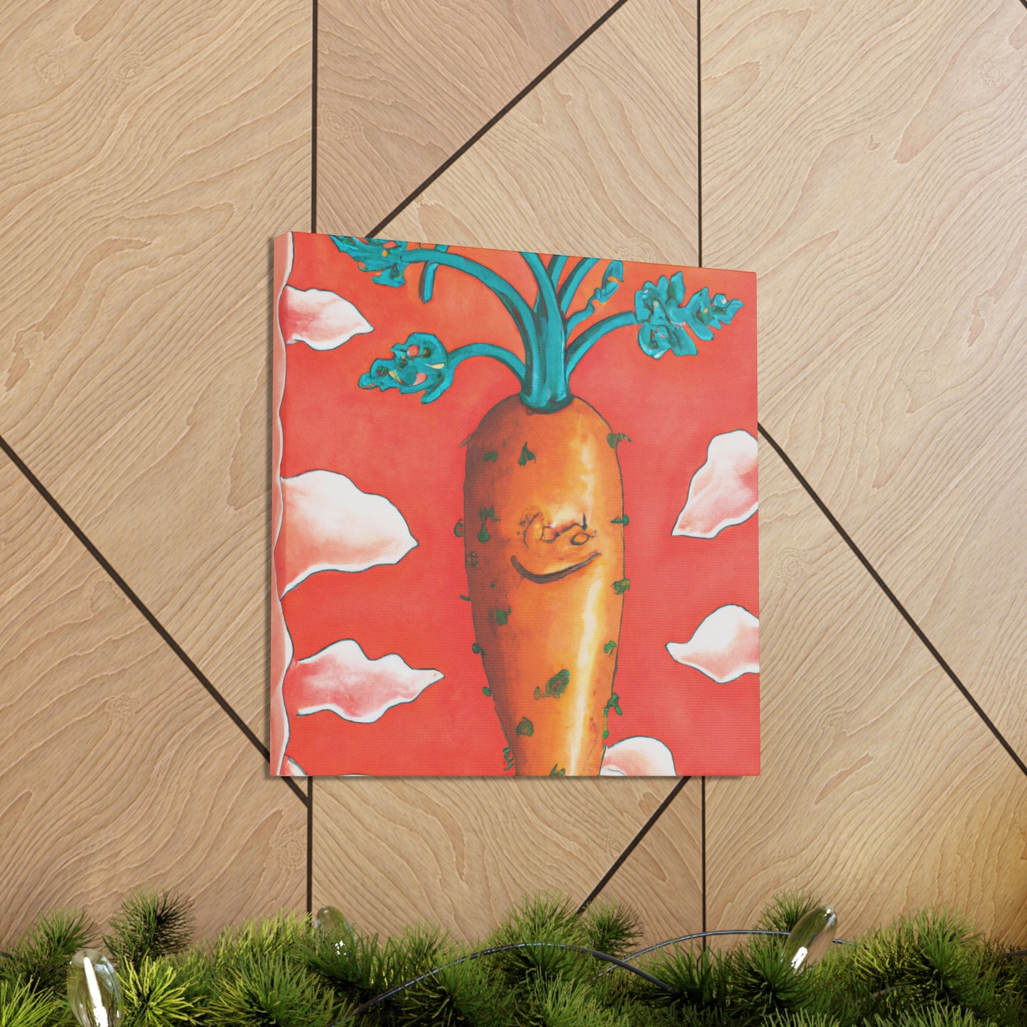 "Carrot in Rococo Style" - Canvas