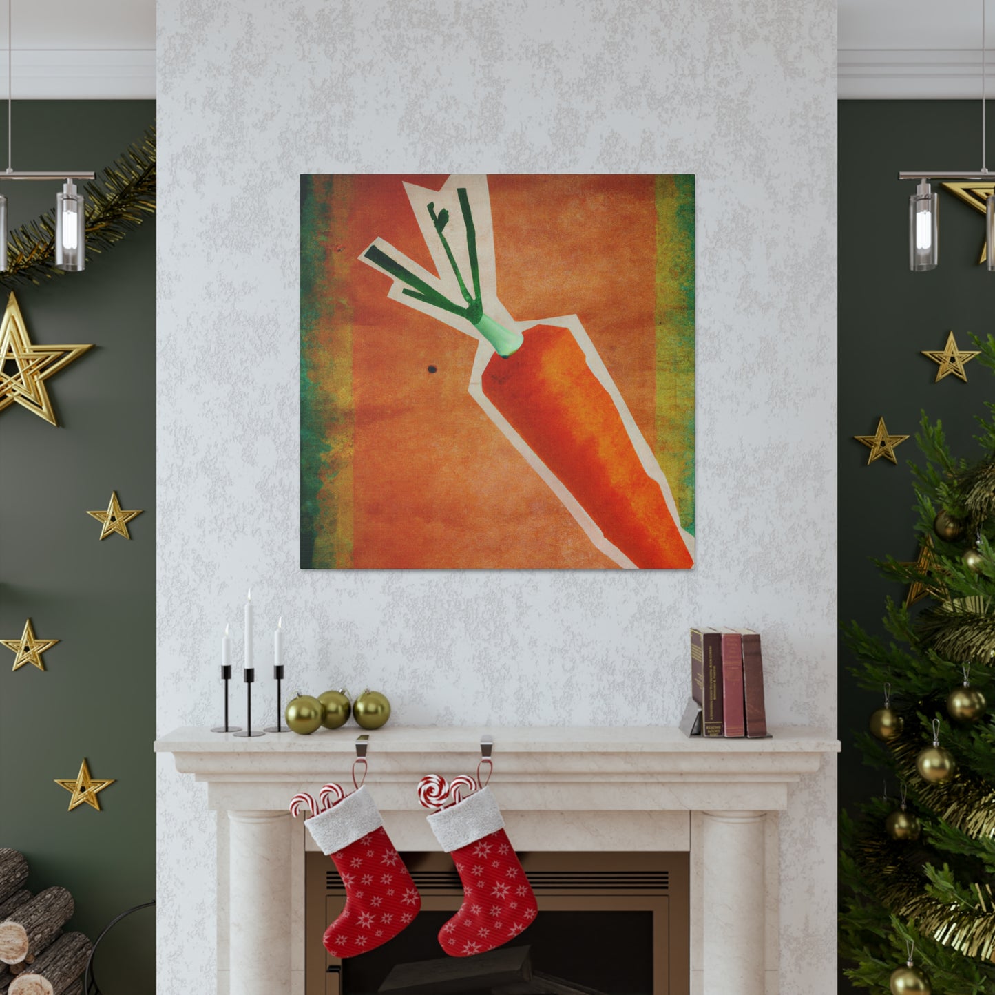 "Carrot in Art Deco" - Canvas