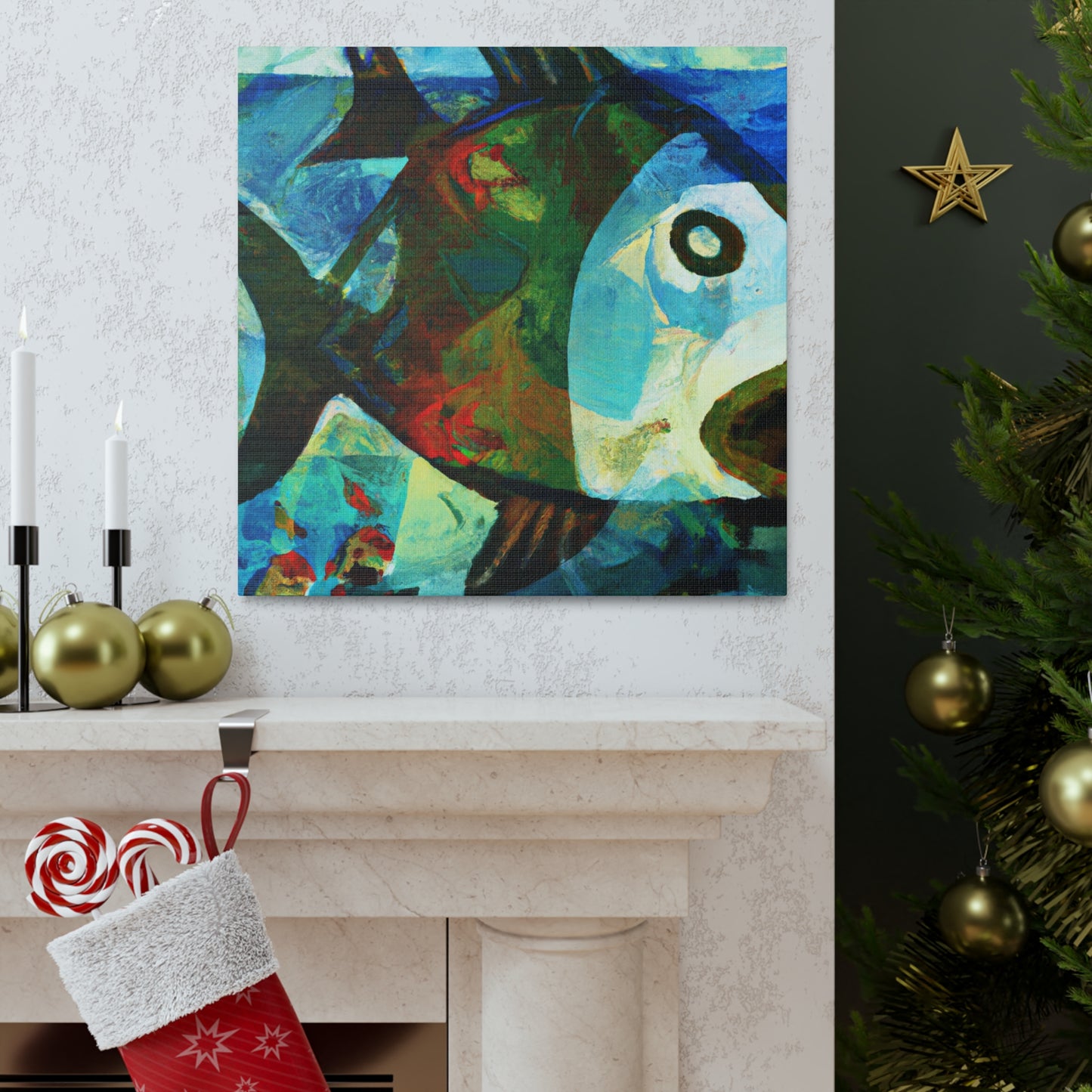 Fish in an Ocean - Canvas