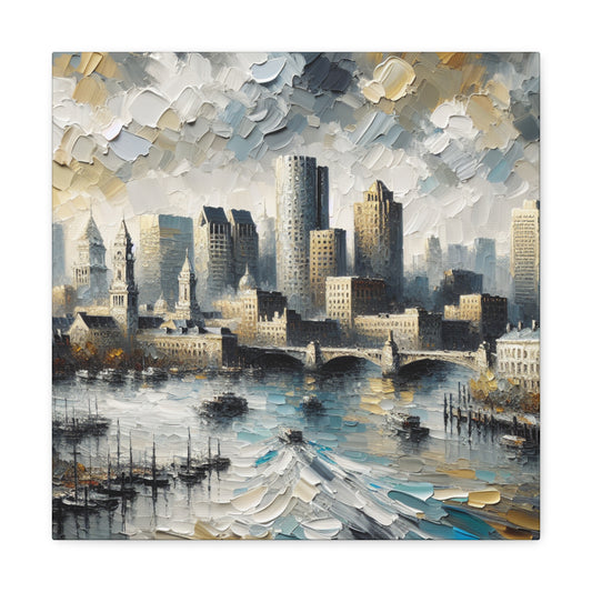 "Enchanting Vistas of Boston" - Canvas