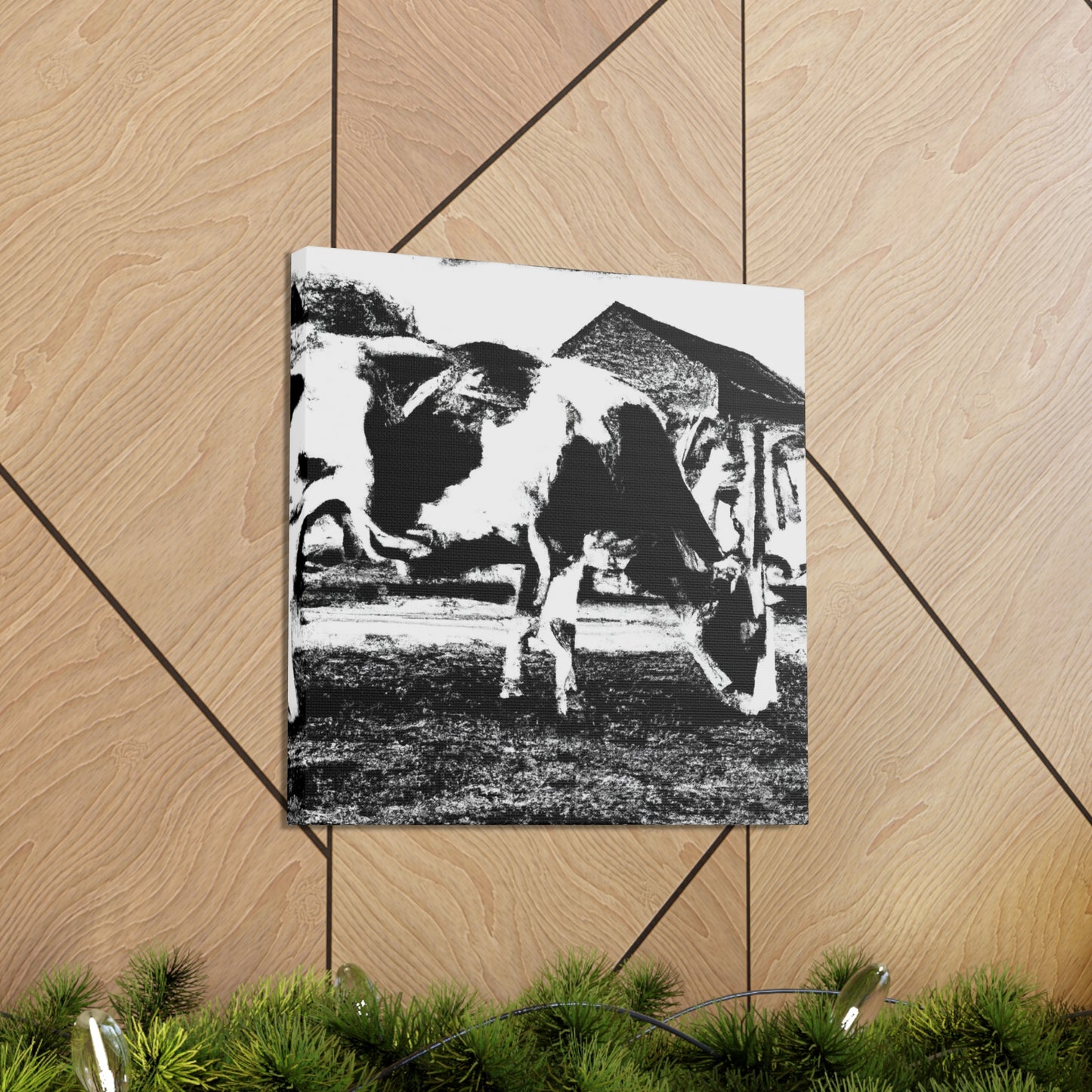 Milk Cow Mural. - Canvas