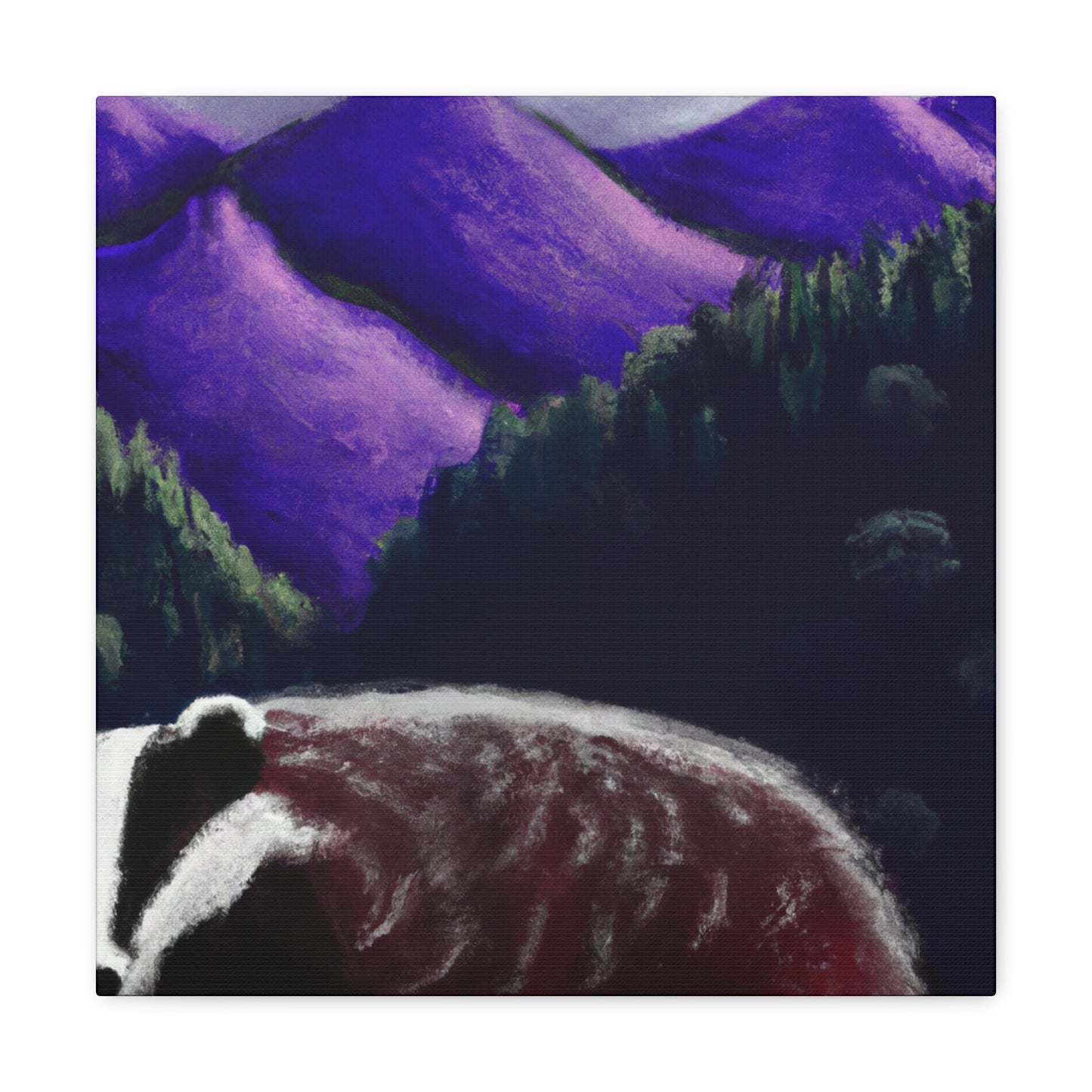 "Badger in the Spotlight" - Canvas