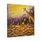 Giraffe in Abstract Form - Canvas