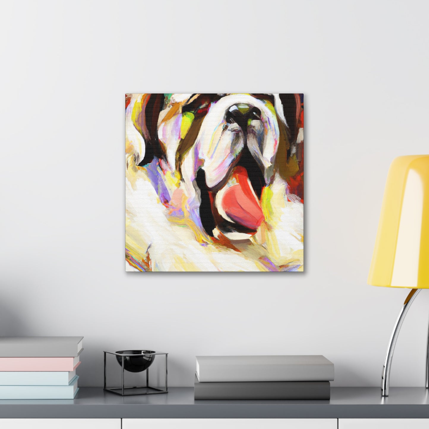 Saint Bernard Impressionism - Canvas