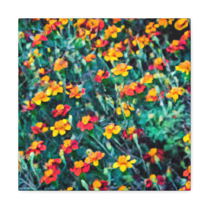 "Glorious Marigold Bloom" - Canvas