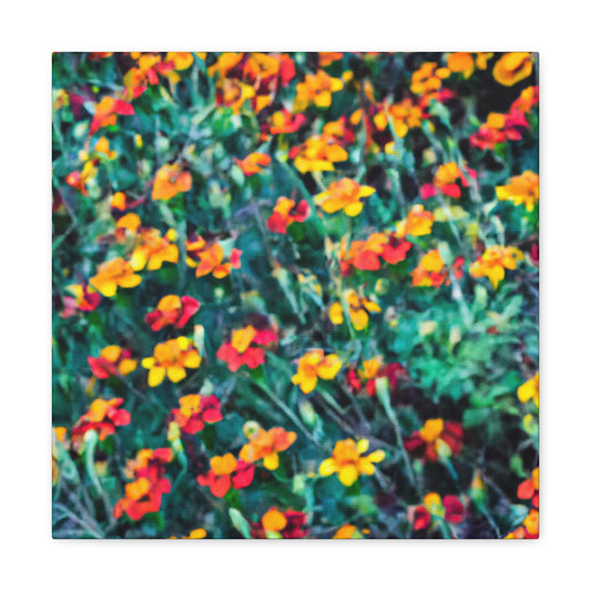 "Glorious Marigold Bloom" - Canvas