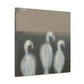 "African Greys Impressionism" - Canvas