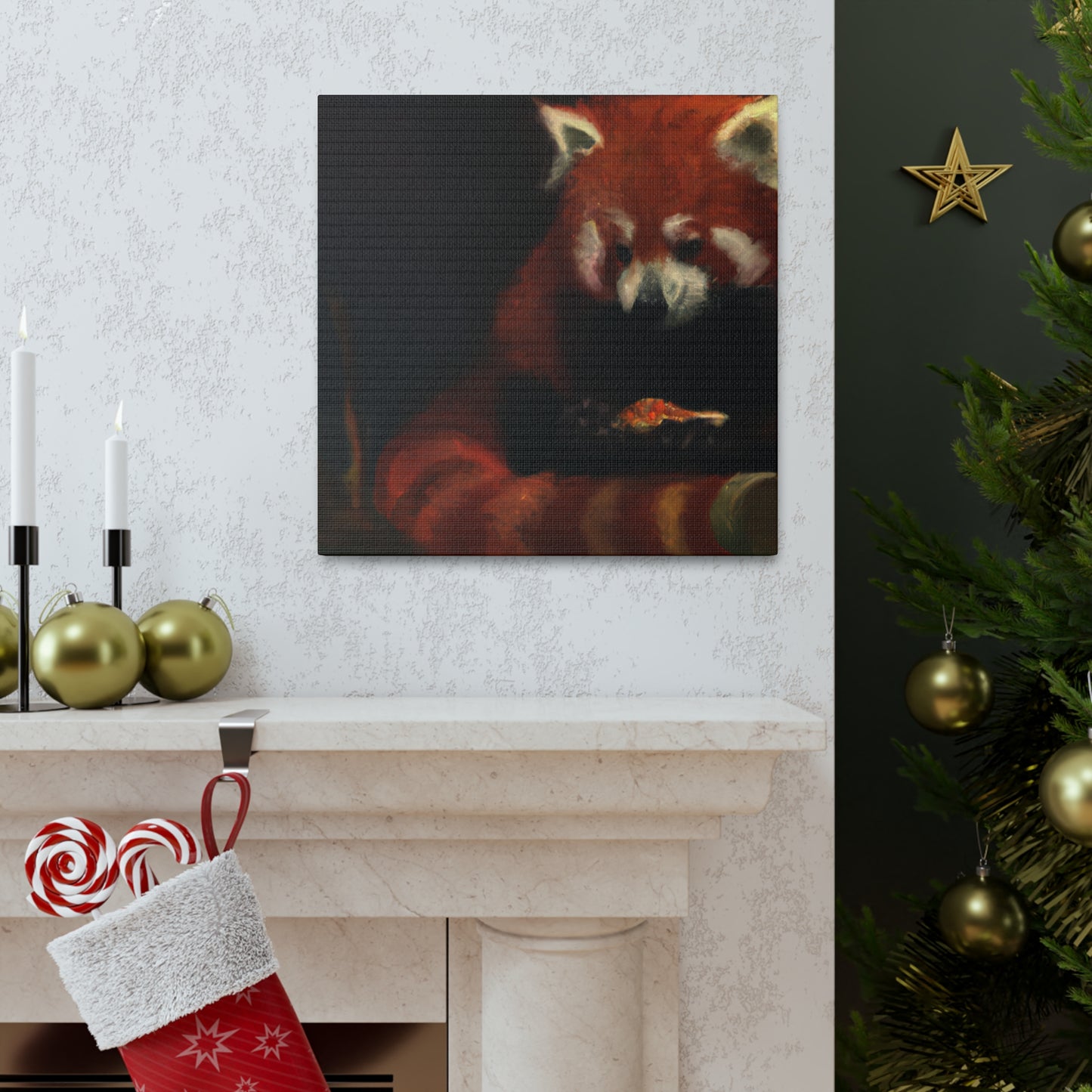 Red Panda Dreamscape - Canvas