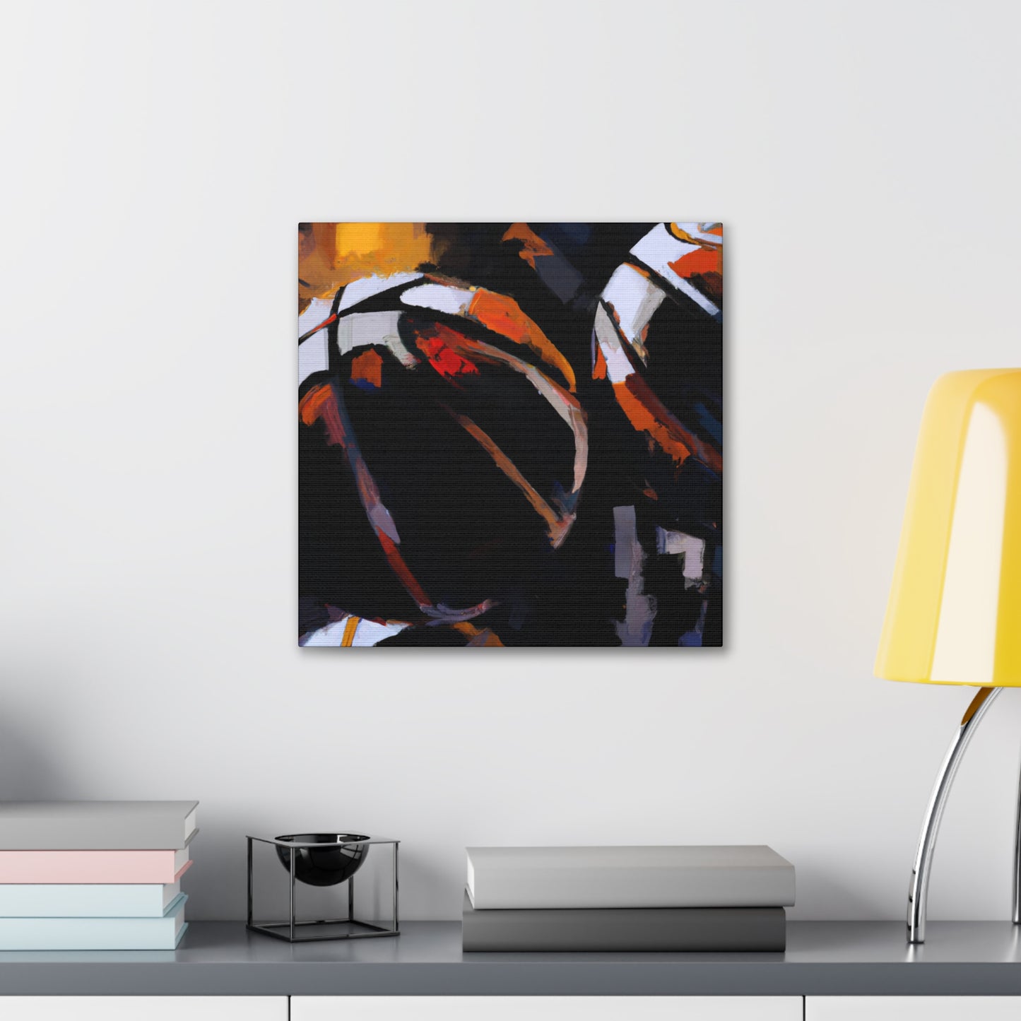 "Hoops and Color Palette" - Canvas