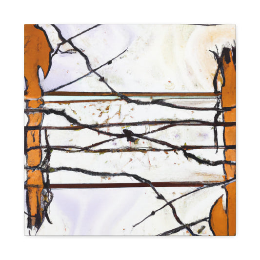 "Barbed Wire Splendour" - Canvas