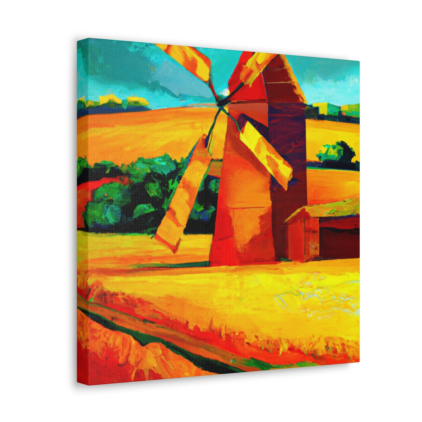 "Windmill on the Horizon" - Canvas