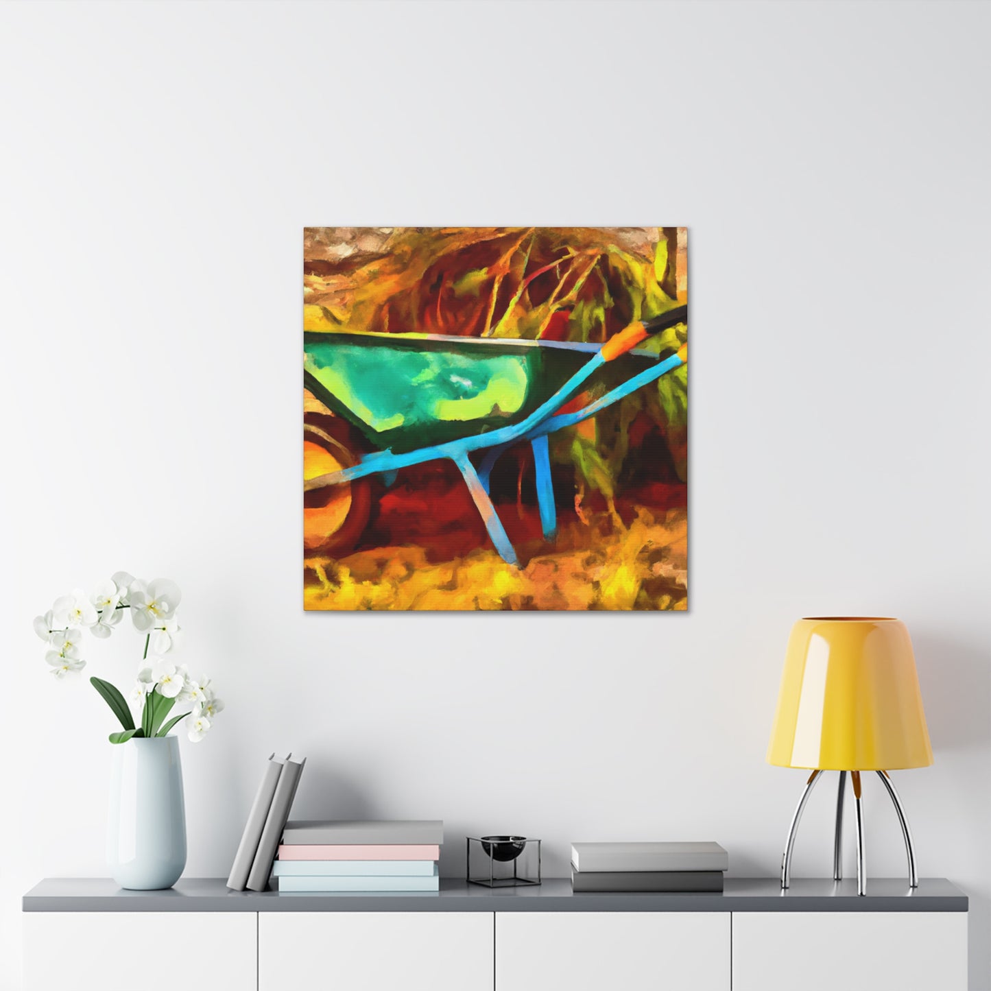 Wheelbarrow in Motion - Canvas