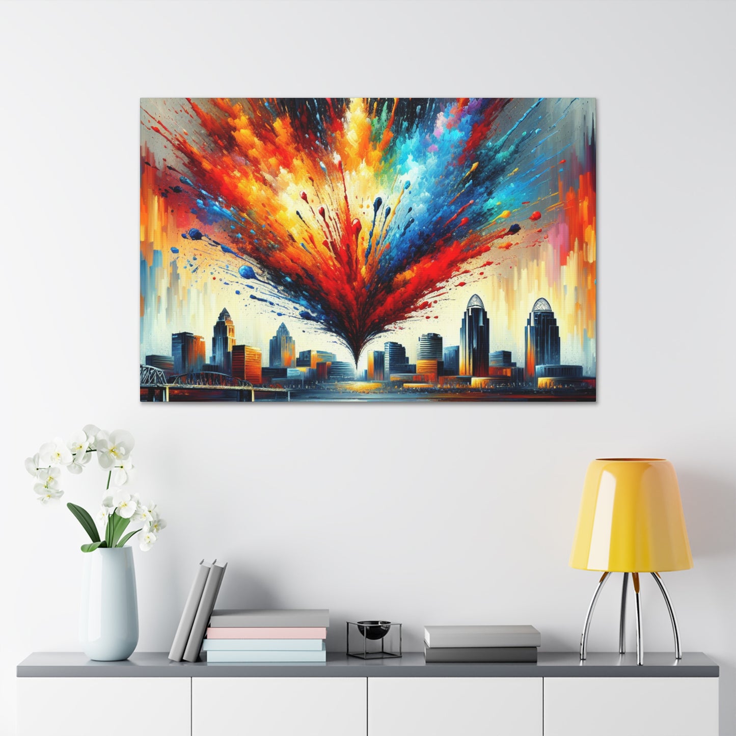 "Radiant Cincinnati Skies" - Canvas