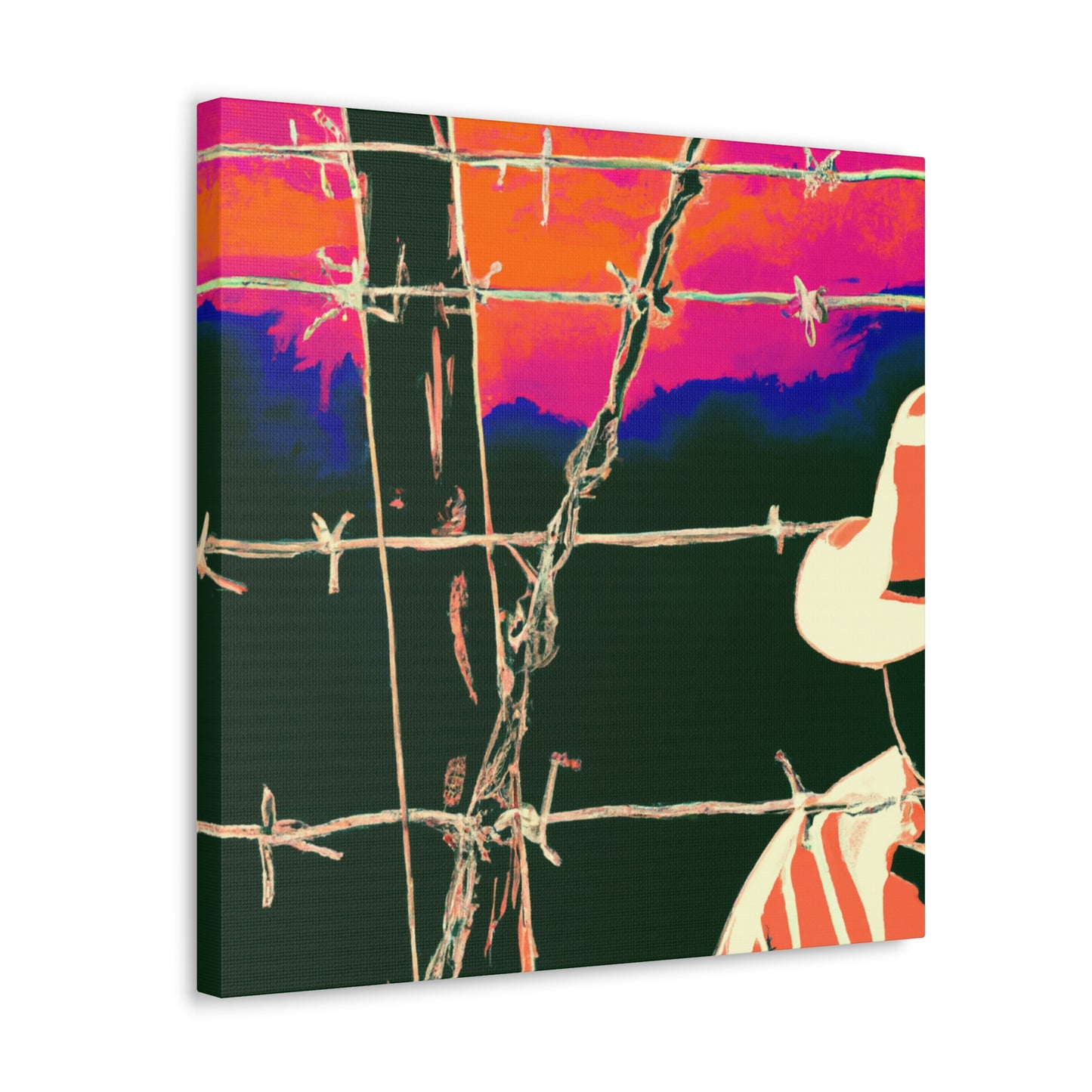 "Barbed Wire Splendour" - Canvas