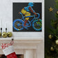 "Bicyclist in Motion" - Canvas