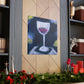 "Wine Glass Reflection" - Canvas