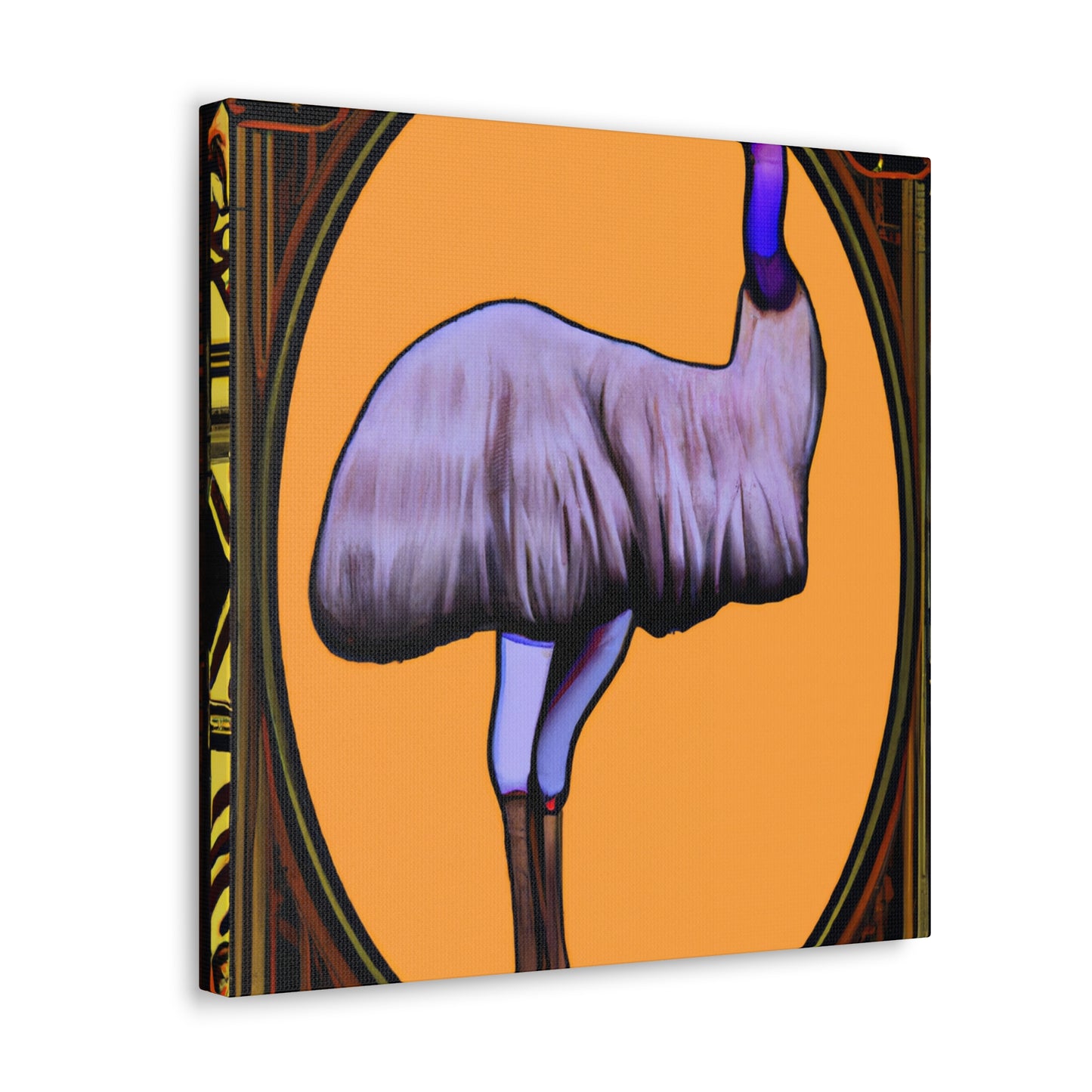 "Emu on Canvas Joy" - Canvas