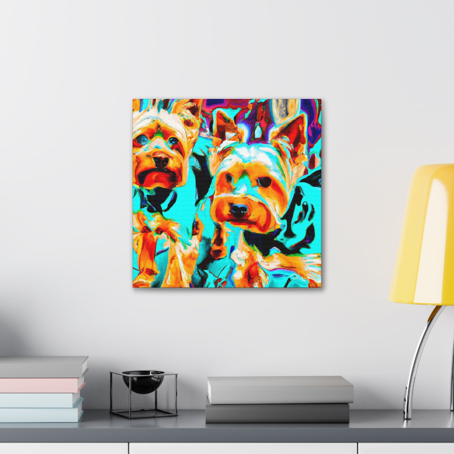 "Yorkshire Terrier Delight" - Canvas