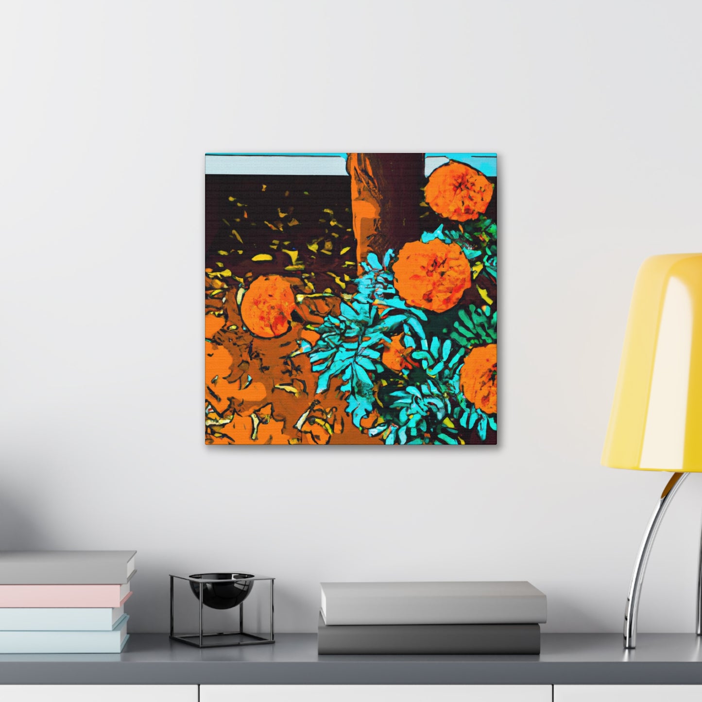 "Marigolds of Old Times" - Canvas