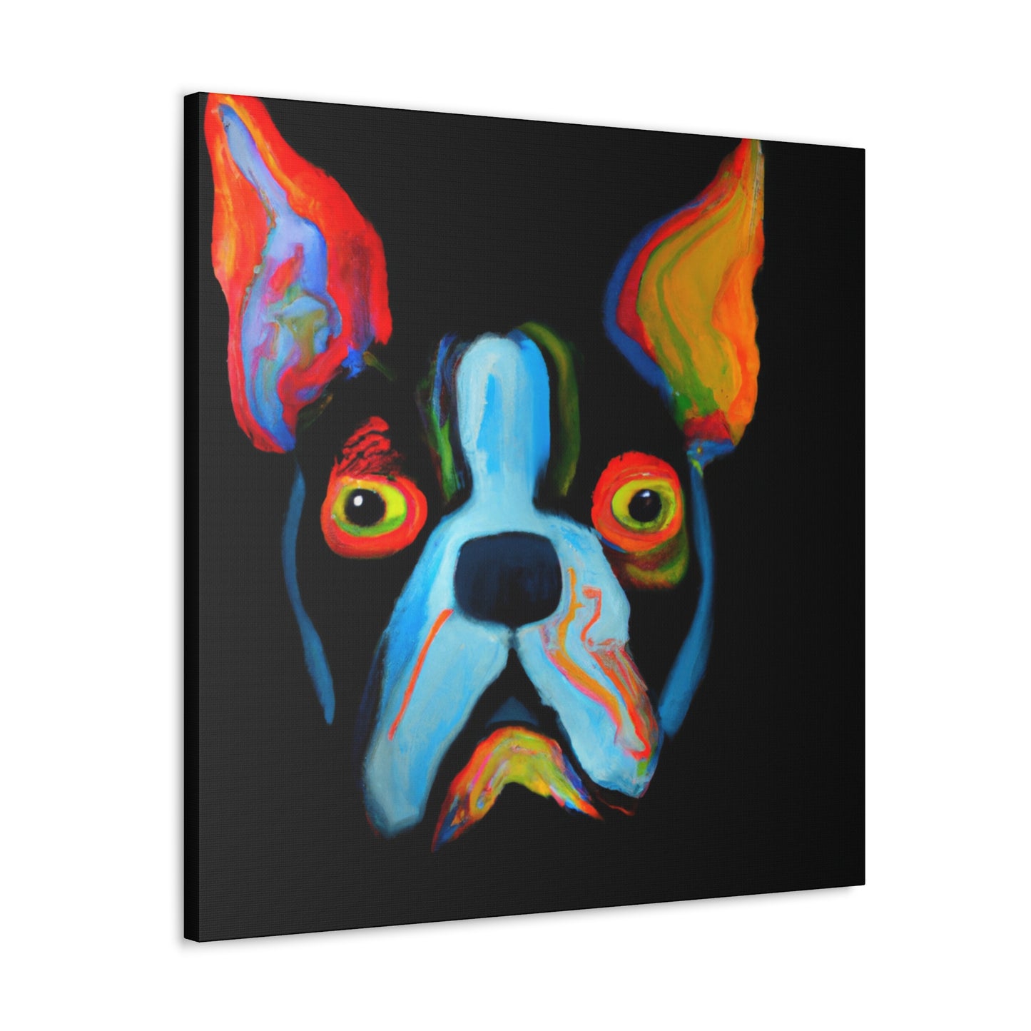 "Boston Terrier Symbiosis" - Canvas