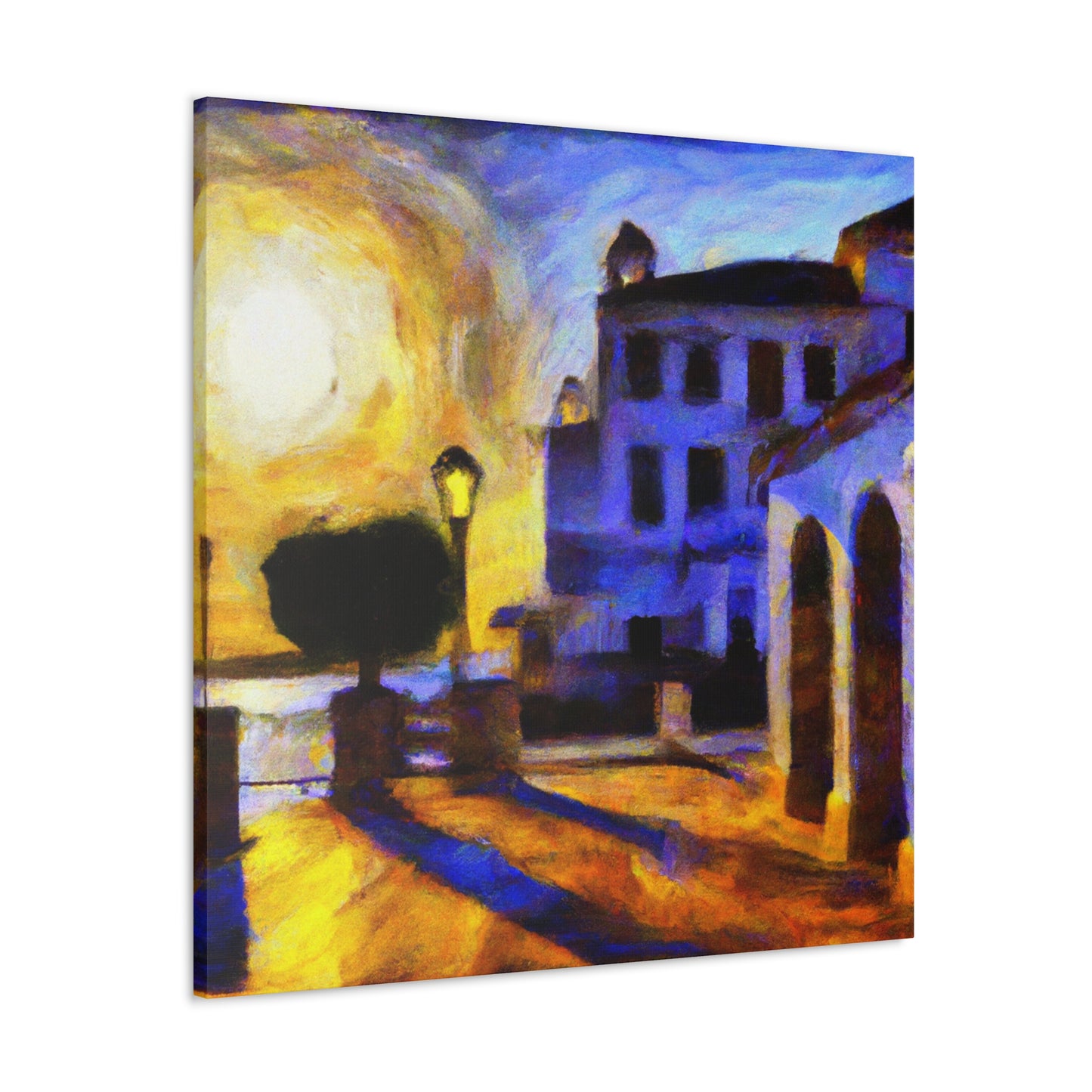 "Mediterranean Breeze Vista" - Canvas