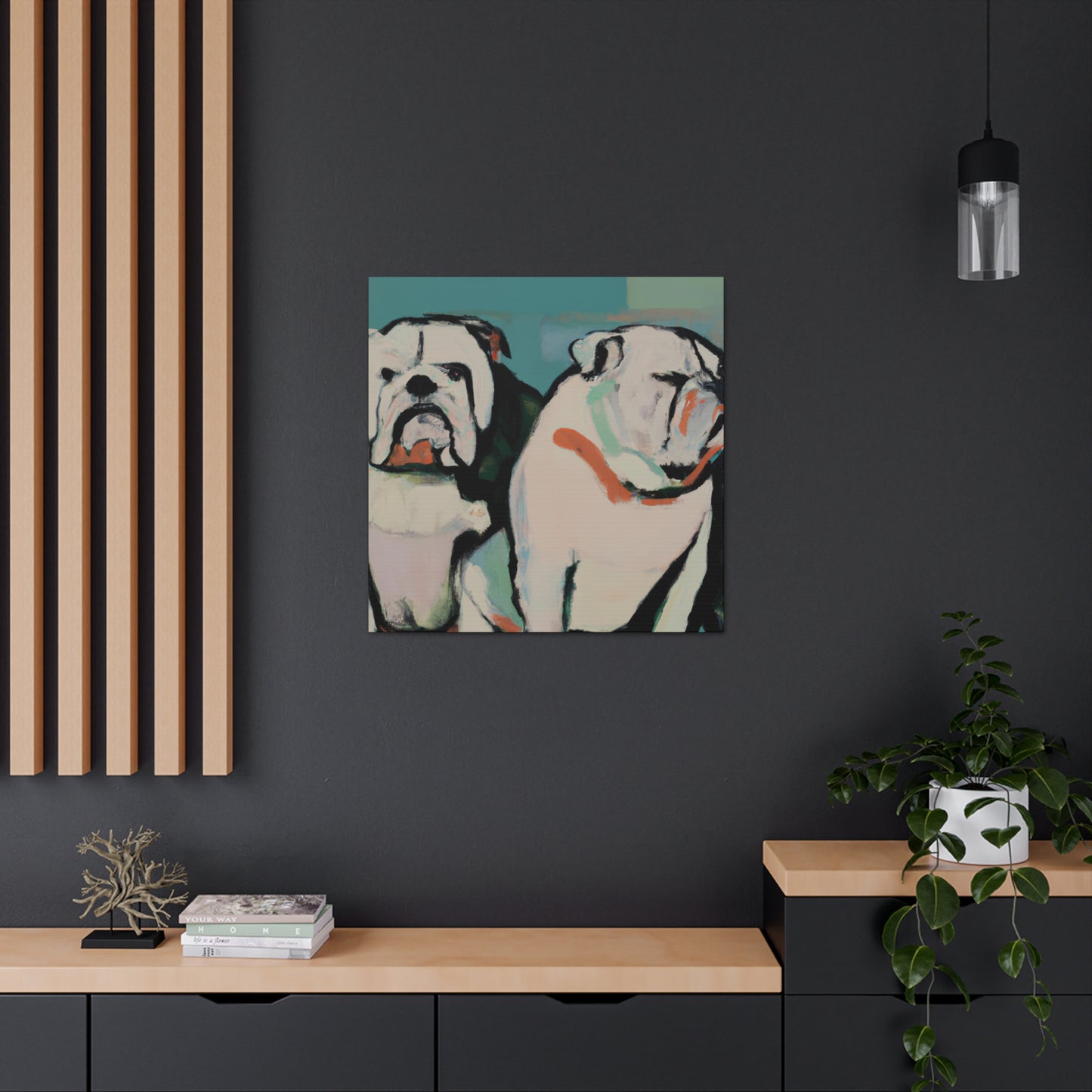 "Loyal English Bulldog' - Canvas