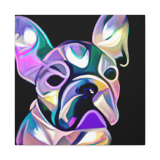 "Fashionable French Bulldog" - Canvas