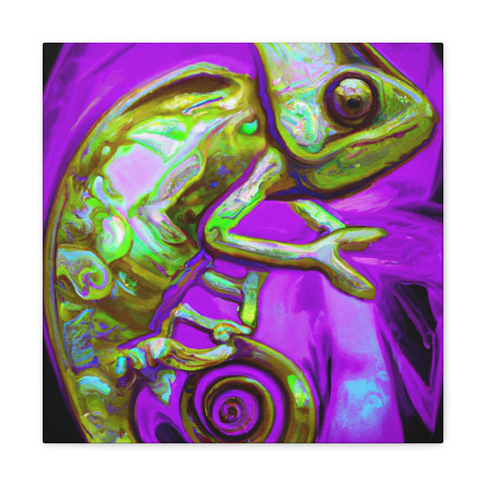 "Veiled Chameleon Reflection" - Canvas