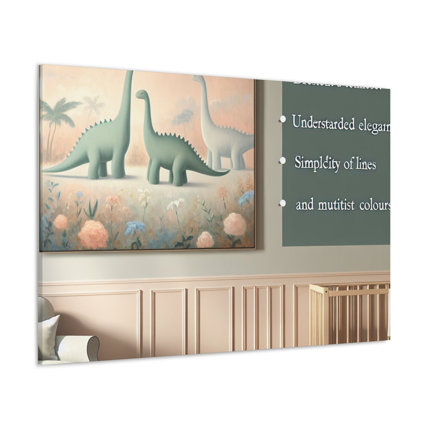 Whimsical Prehistoric Dreams - Canvas