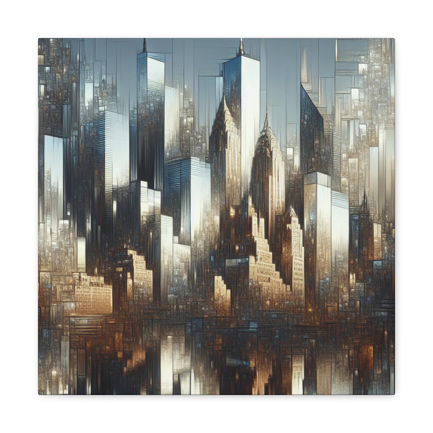 "Urban Symphony in Motion" - Canvas