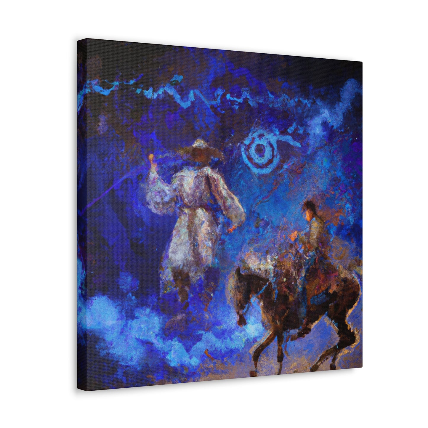 "Cowboy Wild West Ride" - Canvas