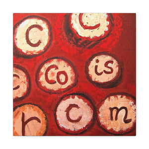 "Corked Wine Pattern" - Canvas