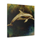 Dolphins at Playtime - Canvas