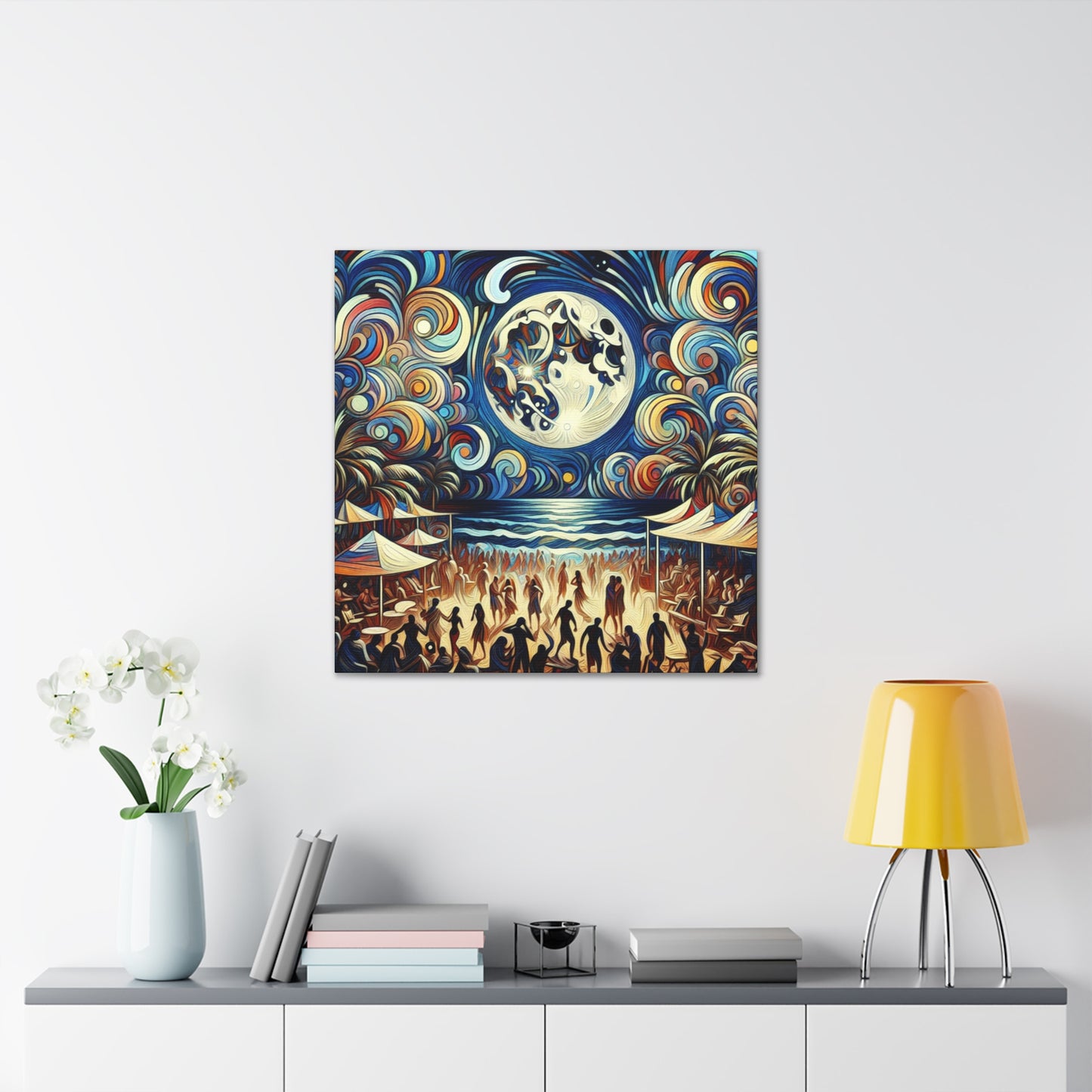 Lunar Fiesta by the Sea - Canvas