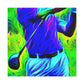 Golfing in Technicolor - Canvas