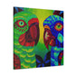 " Amazon Parrots Ablaze" - Canvas