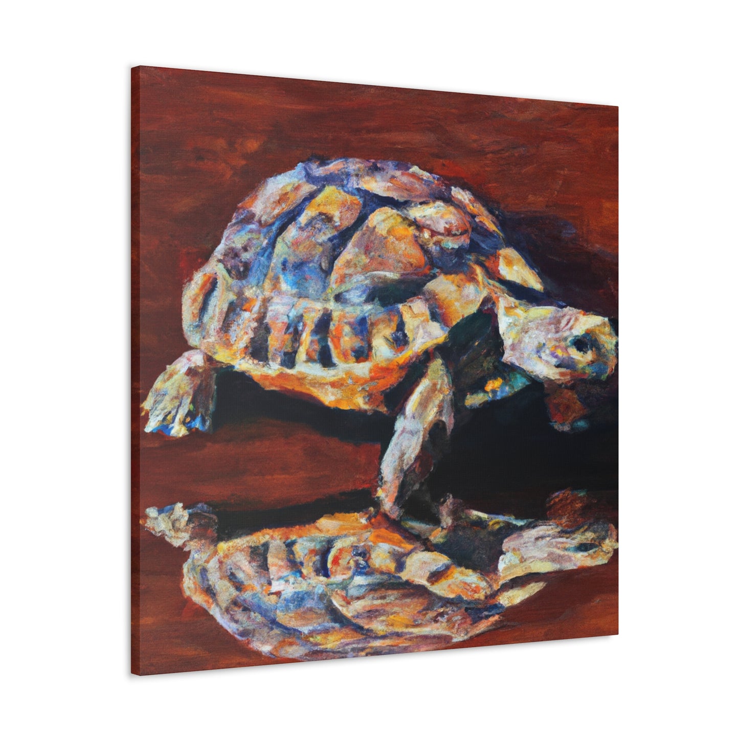 Tortoise in Hyperrealism - Canvas